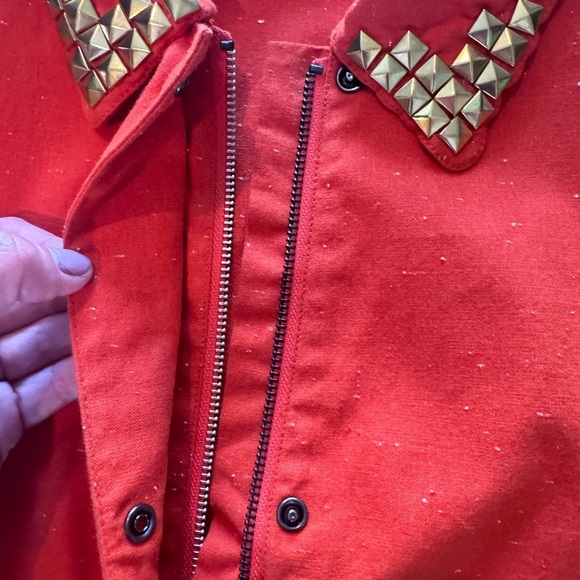 Orange Studded Kate Spade Saturday Jacket - Picture 10 of 11